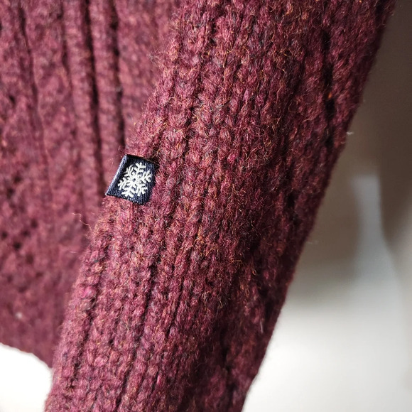 Abercrombie & Fitch Vintage 2002 Y2K Lambswool Blend Burgundy Jacket NWT - Picture 3 of 13